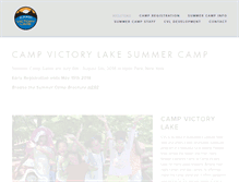 Tablet Screenshot of campvictorylakenec.com